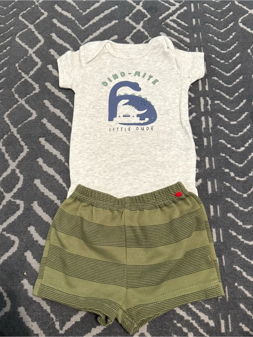 Baby boy onesie and shorts set